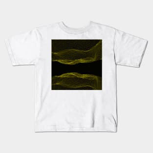 yellow wire grid Kids T-Shirt